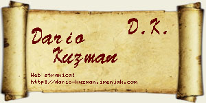 Dario Kuzman vizit kartica
